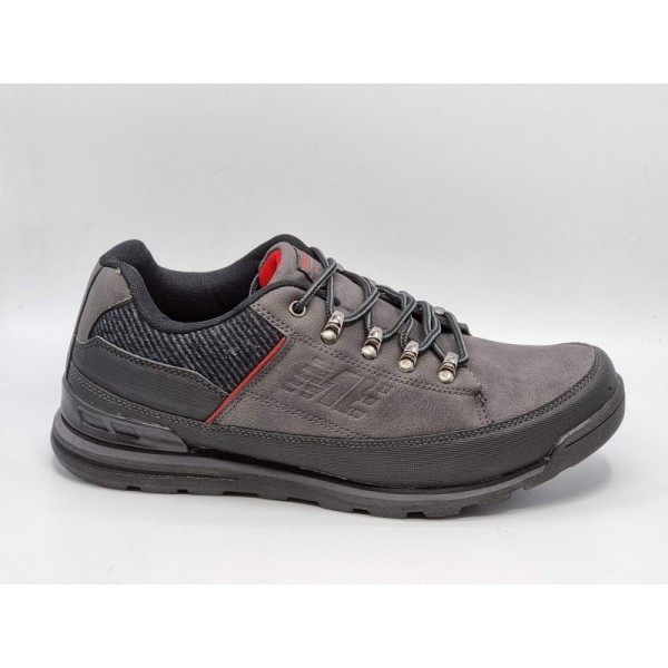 Męskie adidasy, półbuty sportowe Badoxx 7709 szaro-czerwone - 1