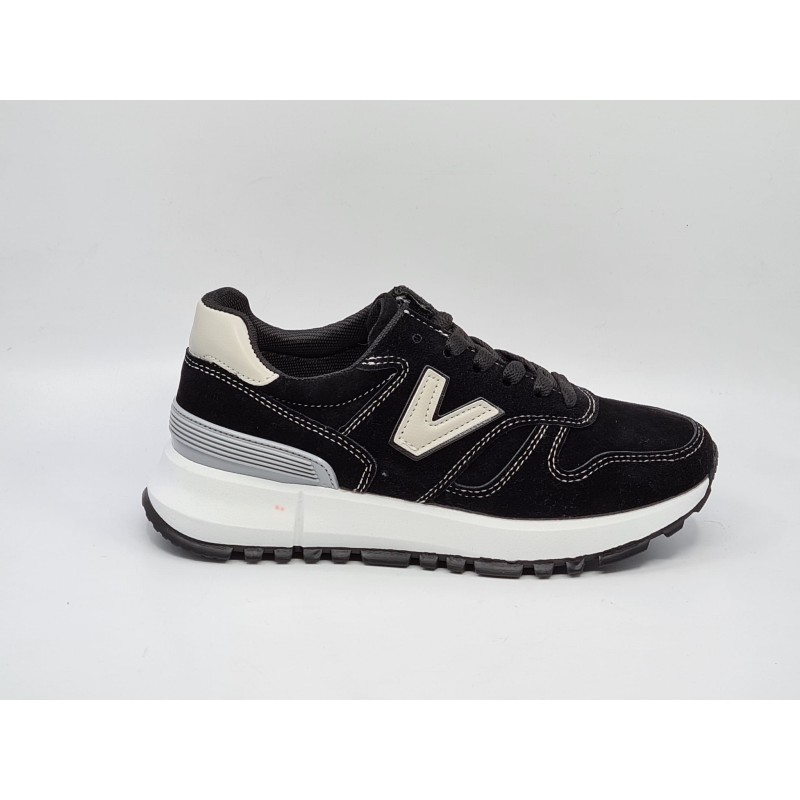 Czarne sneakersy, adidasy sportowe młodzieżowe Fashion - 1