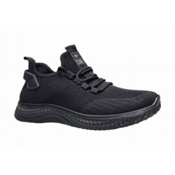 Czarne joggingi, adidasy sportowe młodzieżowe NEWS 3634 - 5