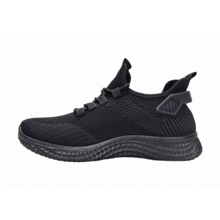 Czarne joggingi, adidasy sportowe młodzieżowe NEWS 3634 - 6