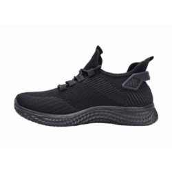 Czarne joggingi, adidasy sportowe młodzieżowe NEWS 3634 - 6