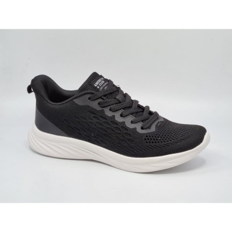 Lekkie damskie adidasy sportowe American Club HA 54/22 czarne - 2