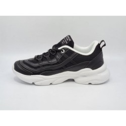 Czarne sneakersy, adidasy sportowe damskie American Club FH 30/22 - 3