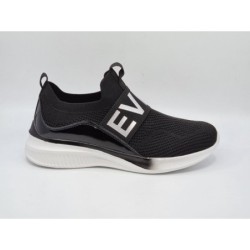 Lekkie wsuwane sneakersy sportowe damskie Vinceza 8774 czarne - 1