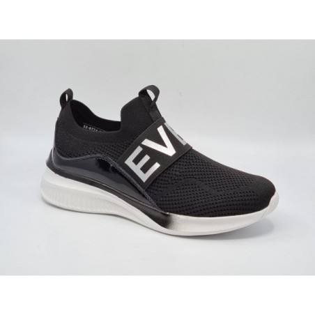 Lekkie wsuwane sneakersy sportowe damskie Vinceza 8774 czarne - 2