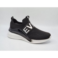Lekkie wsuwane sneakersy sportowe damskie Vinceza 8774 czarne - 2