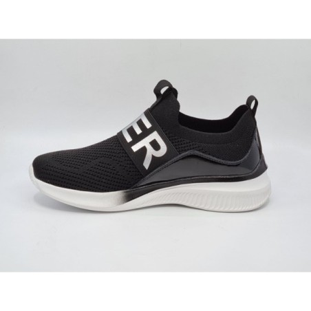 Lekkie wsuwane sneakersy sportowe damskie Vinceza 8774 czarne - 3