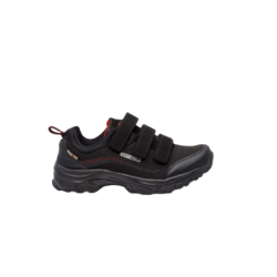 Młodzieżowe buty trekingowe Softshell na rzepę American Club WT52/22 Czarno-czerwone - 1