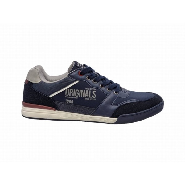 Granatowe sneakersy, adidasy sportowe męskie American Club TU07/23 - 1