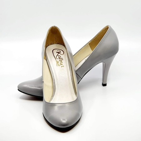 Damskie czółenka KALBUT 516 Popiel - 12