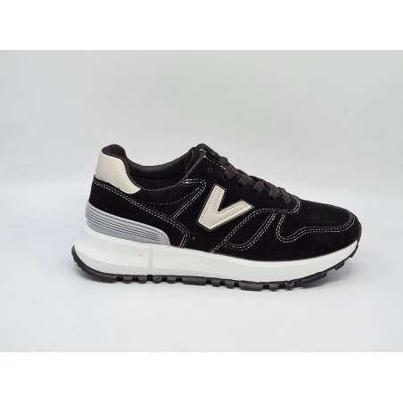 Czarne sneakersy, adidasy sportowe młodzieżowe Fashion - 4