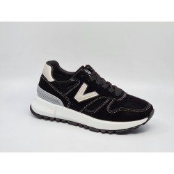 Czarne sneakersy, adidasy sportowe młodzieżowe Fashion - 5