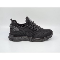 Czarne joggingi, adidasy sportowe młodzieżowe NEWS 3634 - 8