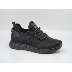 Czarne joggingi, adidasy sportowe młodzieżowe NEWS 3634 - 9