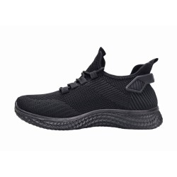 Czarne joggingi, adidasy sportowe młodzieżowe NEWS 3634 - 12