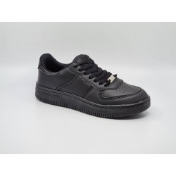 Sneakersy, adidasy sportowe damskie American Club ES 83/22 czarne - 5