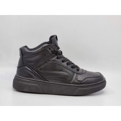 Trampki, sneakersy wysokie damskie czarne Vinceza 8786 - 4