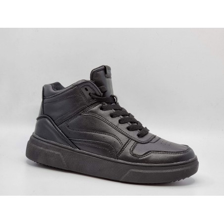 Trampki, sneakersy wysokie damskie czarne Vinceza 8786 - 5