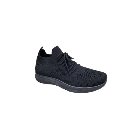 Czarne lekkie sneakersy sportowe buty News 4754 - 2