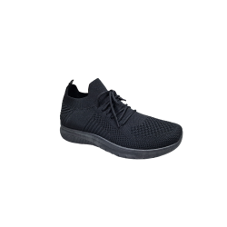 Czarne lekkie sneakersy sportowe buty News 4754 - 2