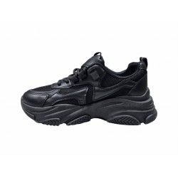 Czarne sneakersy, adidasy damskie sportowe Vinceza 13577 - 3