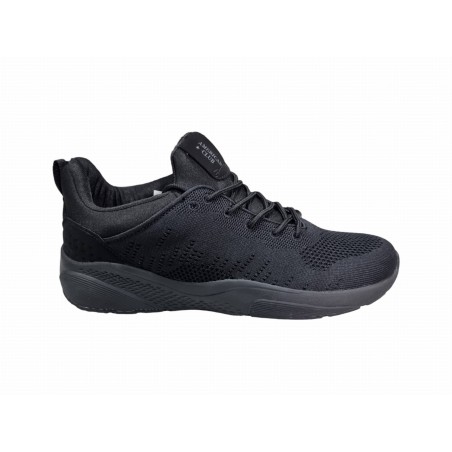 Czarne sneakersy, adidasy męskie American HA05/20 - 1