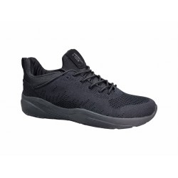 Czarne sneakersy, adidasy męskie American HA05/20 - 2