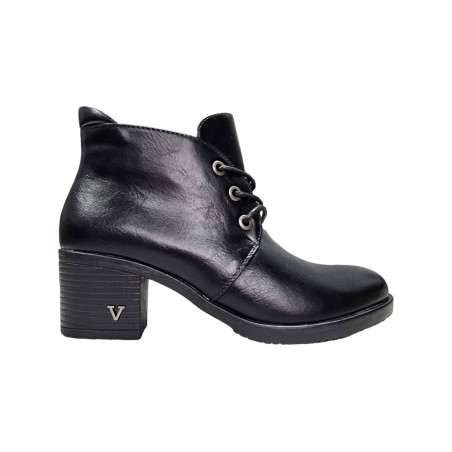 Czarne botki damskie na obcasie Vinceza 58149 - 1