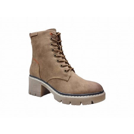 Botki damskie na obcasie Goodin WL60 Camel - 2