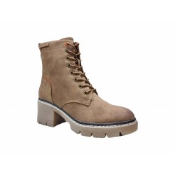 Botki damskie na obcasie Goodin WL60 Camel - 2