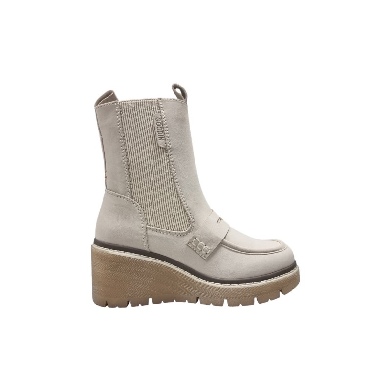 Botki damskie na koturnie Goodin WL58 Ice - 1