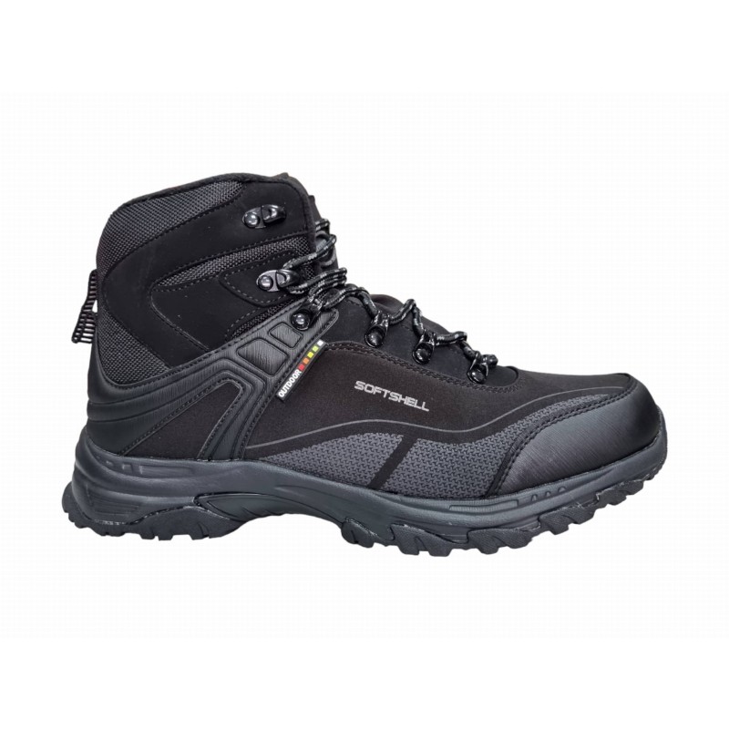 Czarne męskie obuwie trekingowe Softshell American WT111/23 - 1