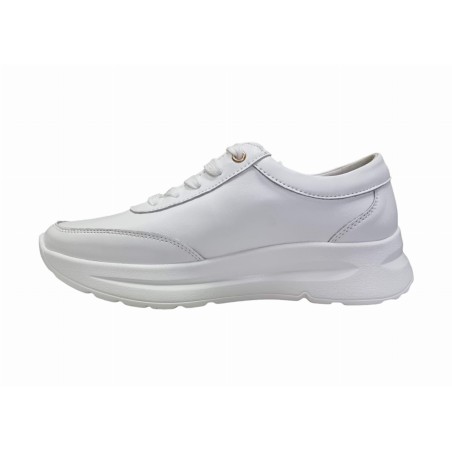 Skórzane sneakersy, półbuty damskie Goodin XF65 białe - 3