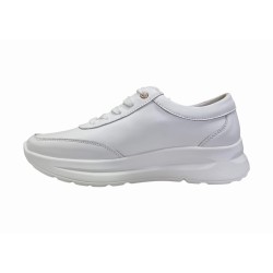 Skórzane sneakersy, półbuty damskie Goodin XF65 białe - 3