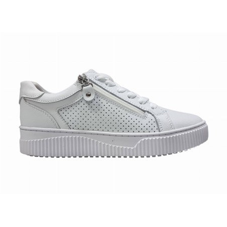 Skórzane białe sneakersy, półbuty sportowe Goodin FT101 - 1