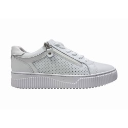 Skórzane białe sneakersy, półbuty sportowe Goodin FT101 - 1