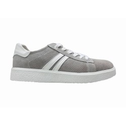 Szare trampki, sneakersy damskie skórzane Goodin XF116 - 1