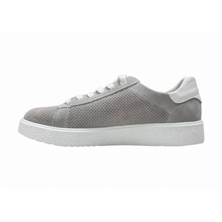 Szare trampki, sneakersy damskie skórzane Goodin XF116 - 2