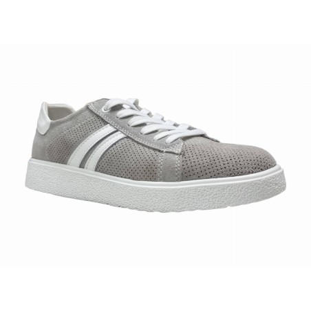 Szare trampki, sneakersy damskie skórzane Goodin XF116 - 3