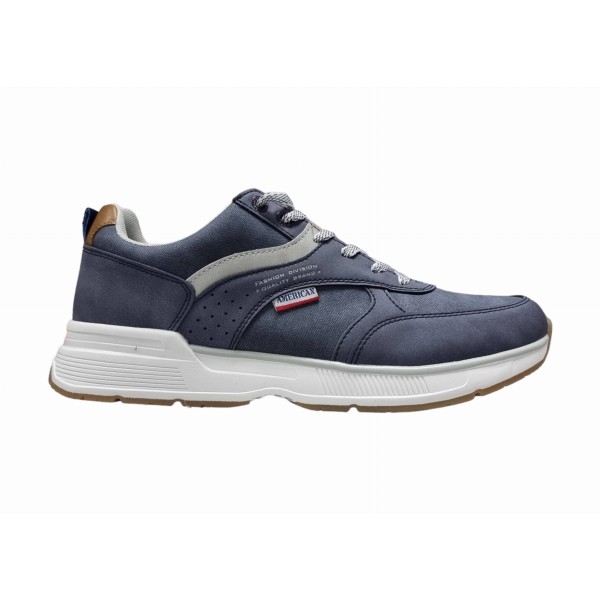 Granatowe sneakersy, półbuty sportowe męskie American Club RH 122/24 - 1