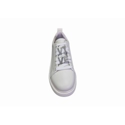 Białe skórzane sneakersy, półbuty damskie Vinceza 72300 - 4