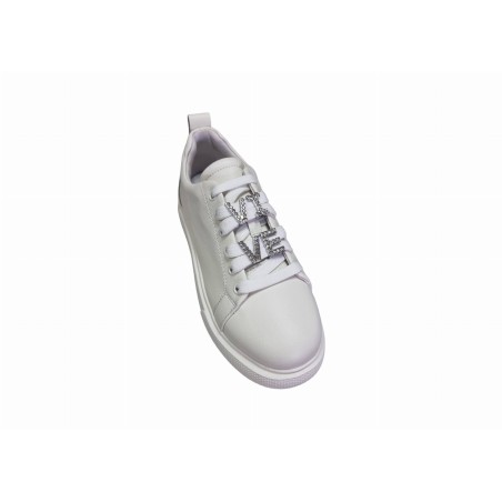 Białe skórzane sneakersy, półbuty damskie Vinceza 72300 - 5