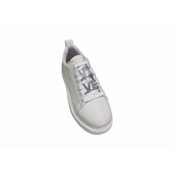 Białe skórzane sneakersy, półbuty damskie Vinceza 72300 - 5