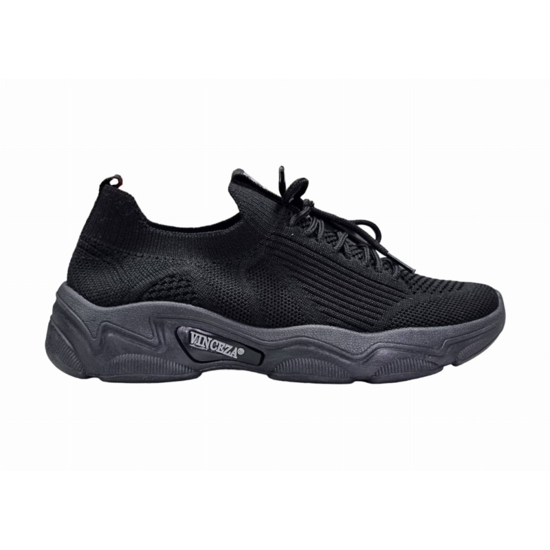 Wsuwane sneakersy, buty sportowe Vinceza 13574 czarne - 1