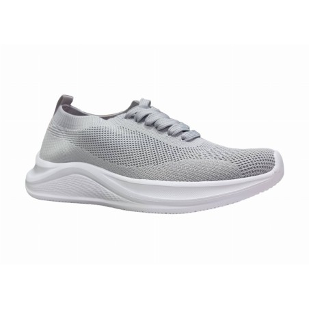 Lekkie sneakersy, buty sportowe damskie American Club FH76/24 szare - 2
