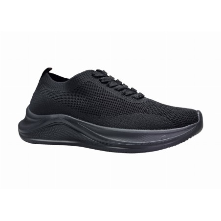 Lekkie sneakersy, buty sportowe damskie American Club FH76/24 czarne - 2
