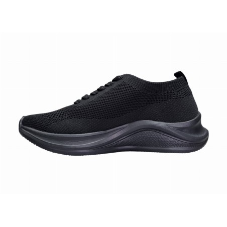 Lekkie sneakersy, buty sportowe damskie American Club FH76/24 czarne - 3