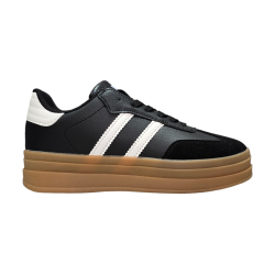 Czarne sznurowane sneakersy, adidasy damskie Skotnicki 5081 - 1