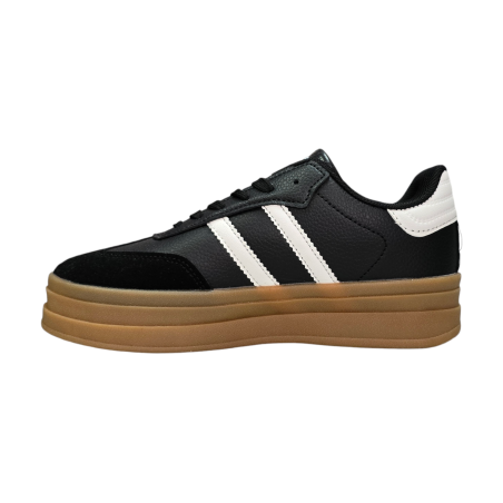 Czarne sznurowane sneakersy, adidasy damskie Skotnicki 5081 - 2