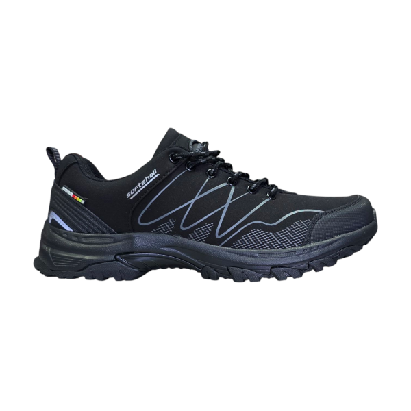 Czarne męskie adidasy trekingowe, softshell American Club WT226 - 1